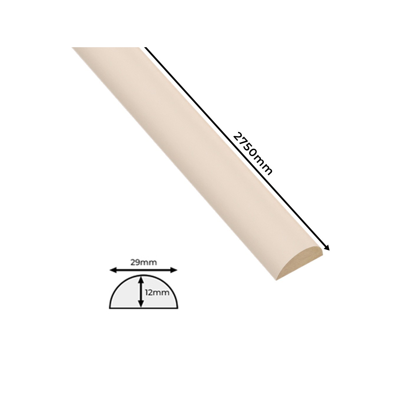 Dekorativní police z MDF - Béžová