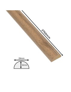 Dekorativní police z MDF - Dub wotan 2