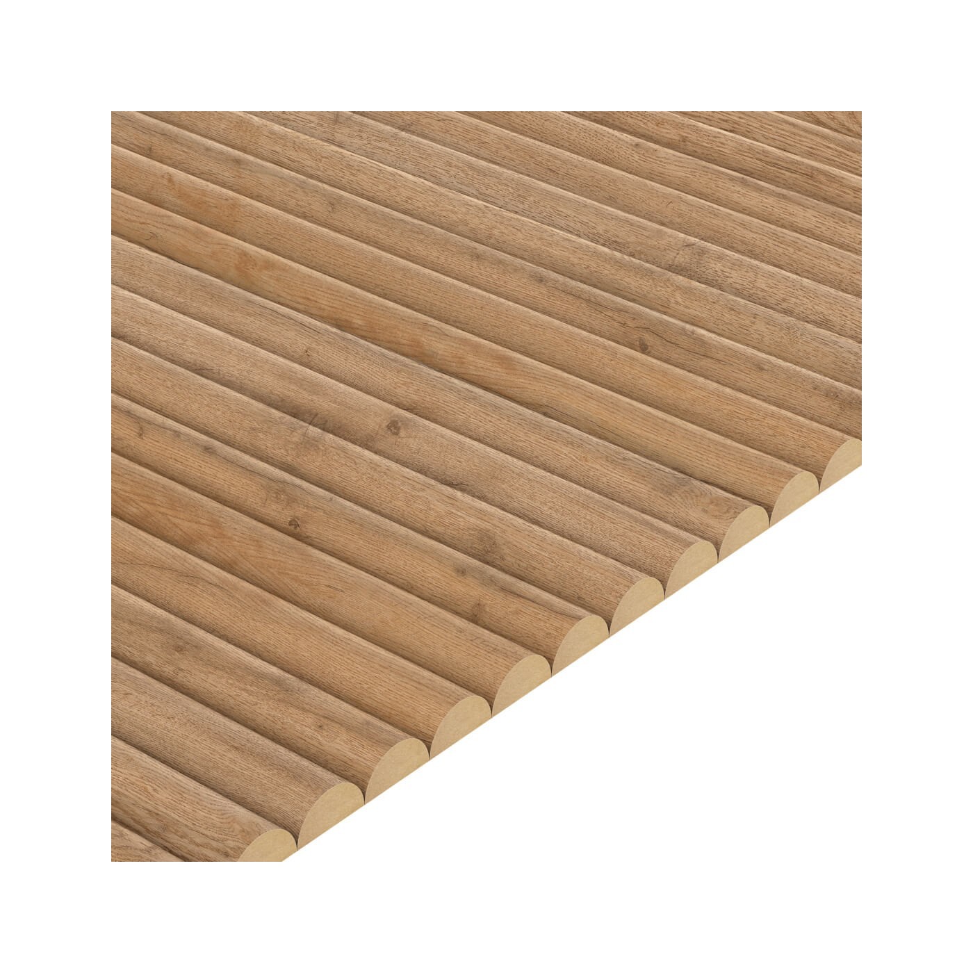 Dekorativní police z MDF - Dub wotan