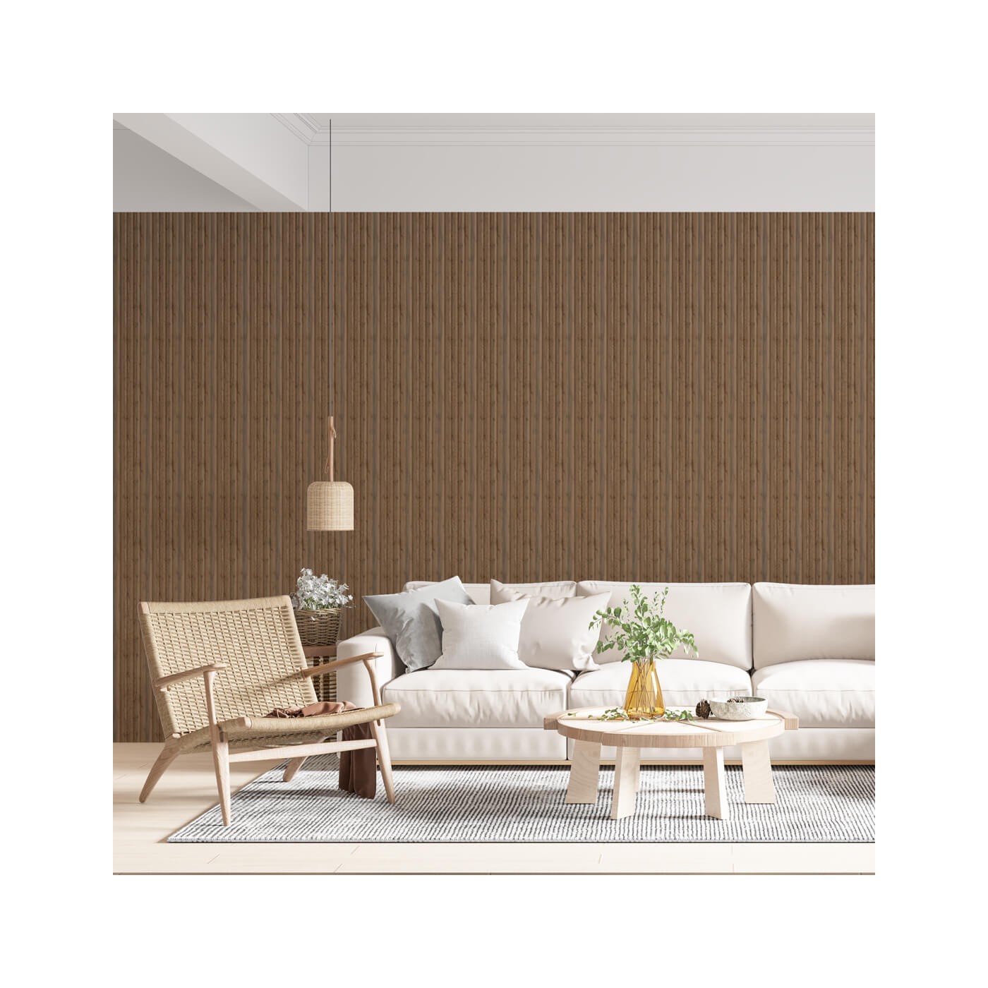 Dekorativní police z MDF - Dub wotan