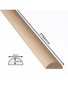 Polokruhové lišty pro kutily – oválné lišty pro lakování [12x29] 2