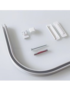Aluminiowy Łuk do szyny karniszowej 90'