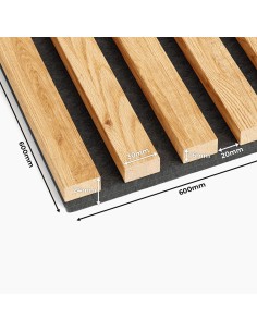 3D panely z přírodního dubu ⭐ [60x60 cm] - lameo® 2