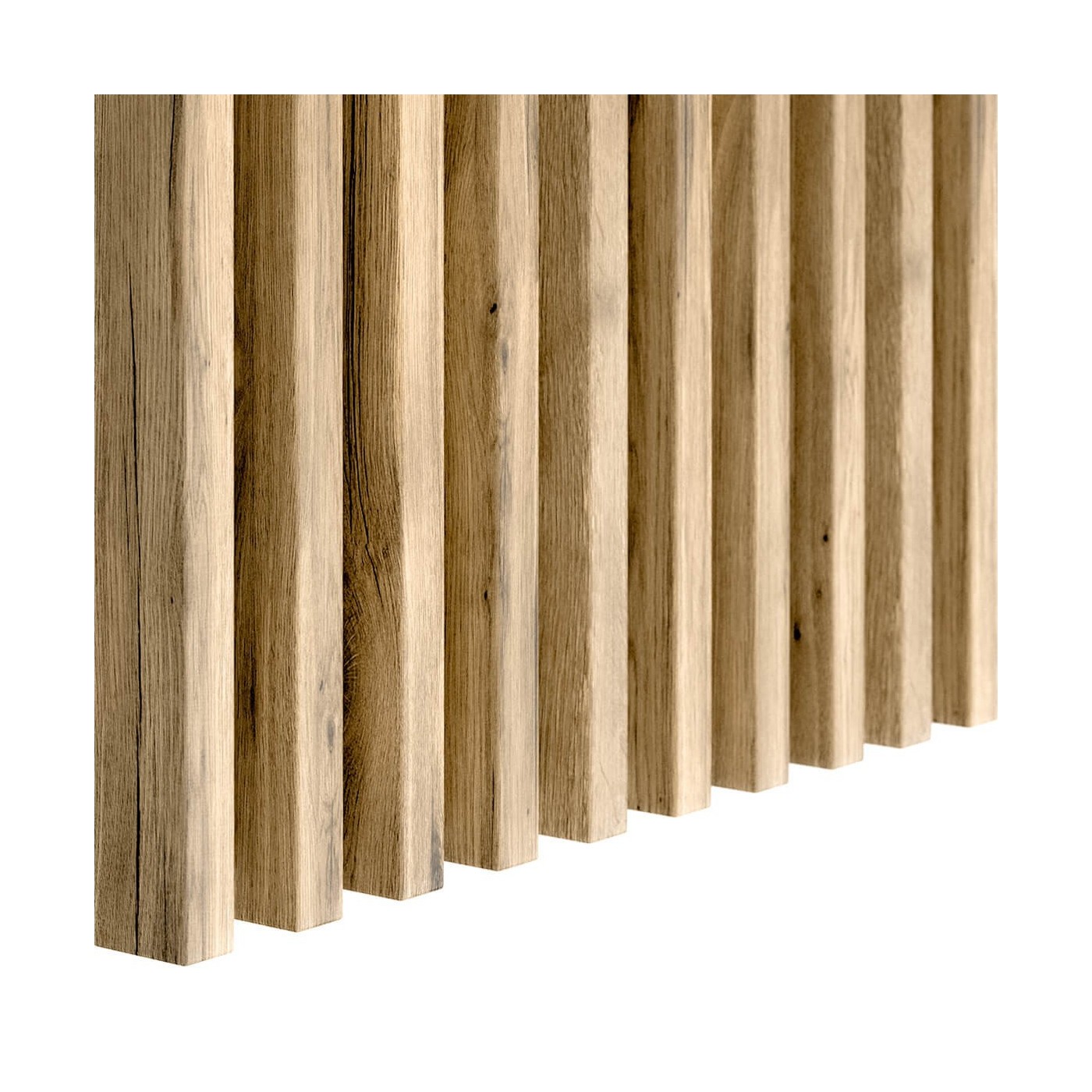 Lamele ścienne 3D dąb