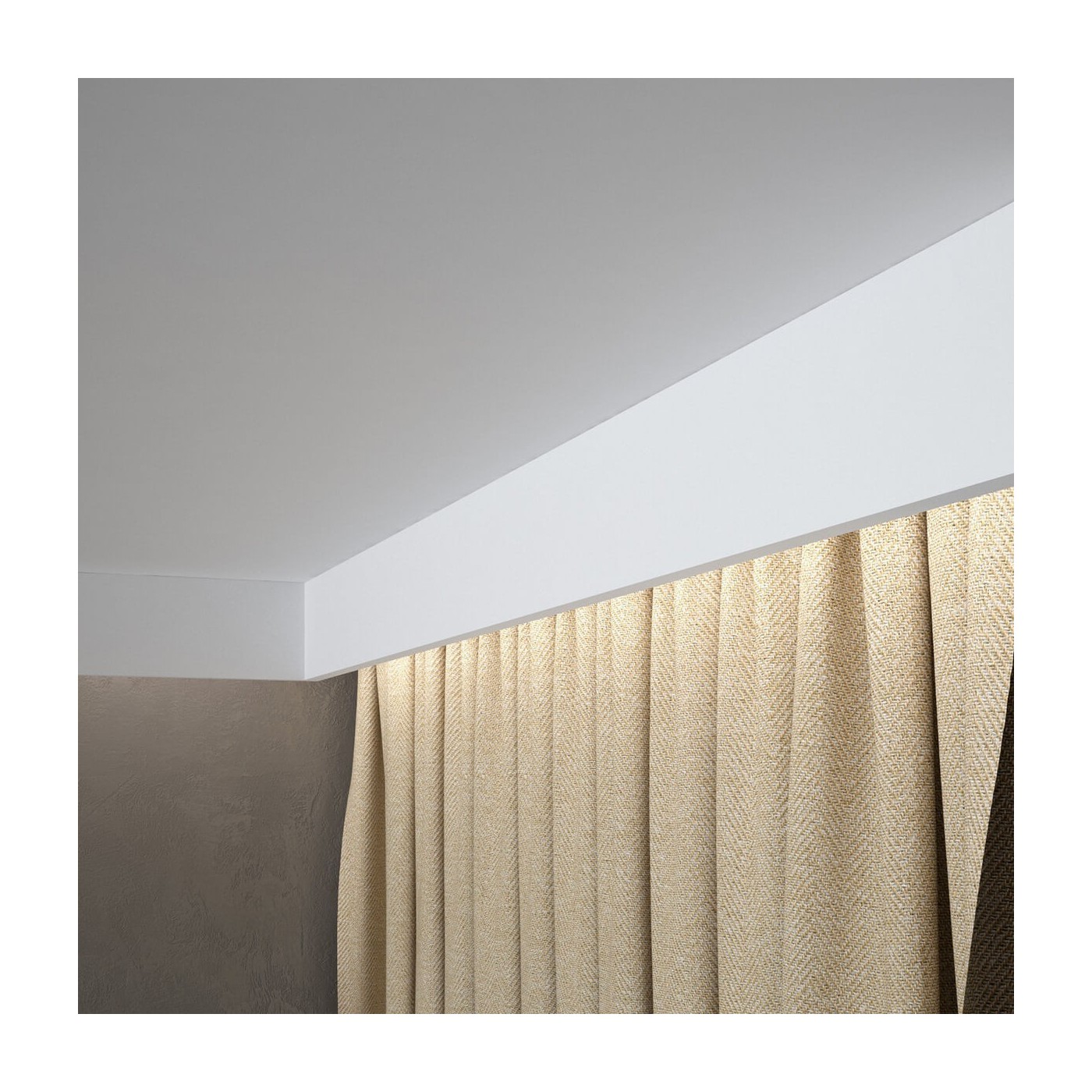 Maskovací lišta na záclonové tyče s LED osvětlením QL026 10 cm - Mardom Decor