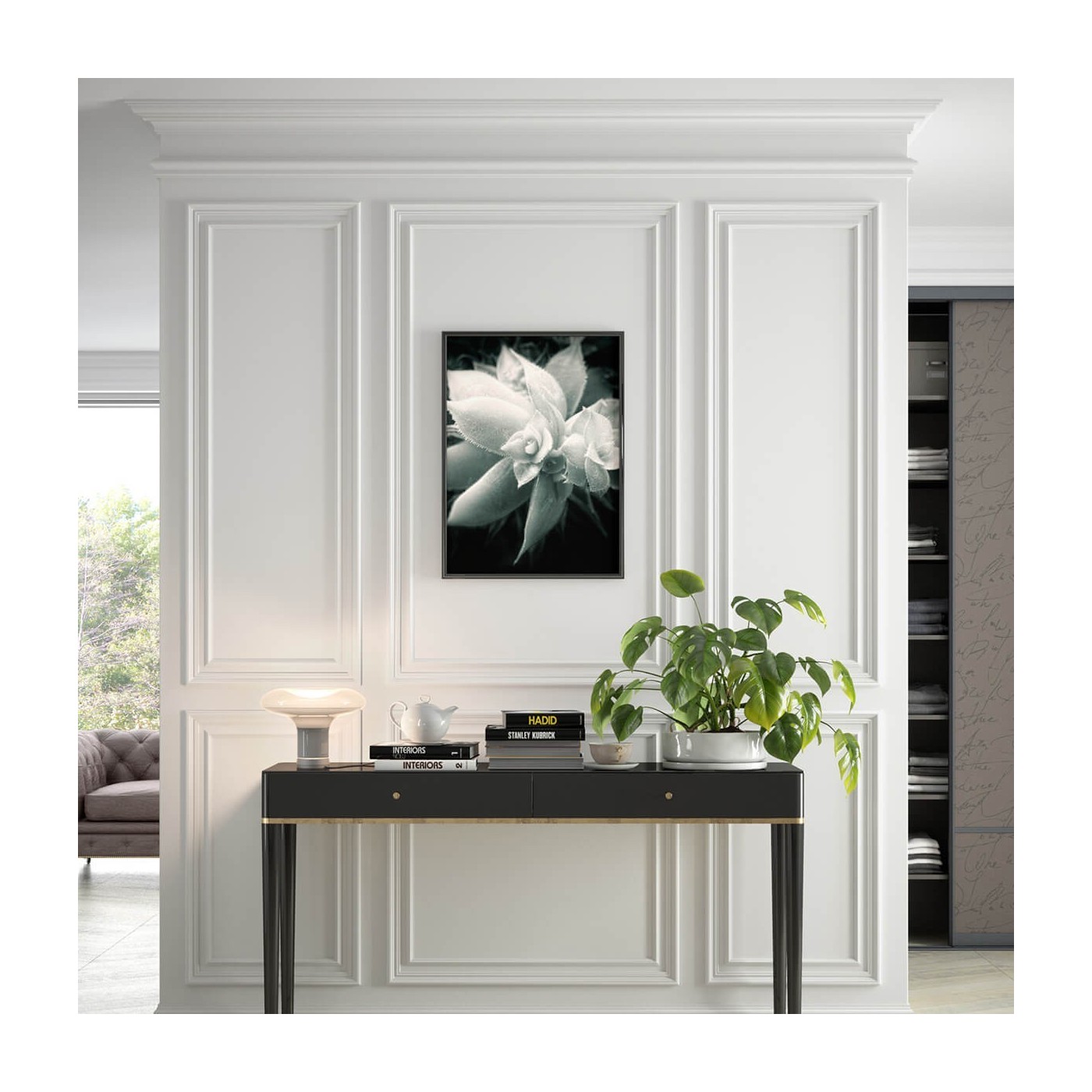 Ozdobná matná nástěnná lišta MD003 2,5 cm - Mardom Decor