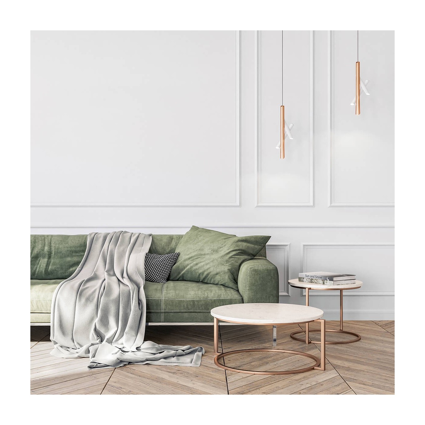 Ozdobná matná nástěnná lišta MD003 2,5 cm - Mardom Decor