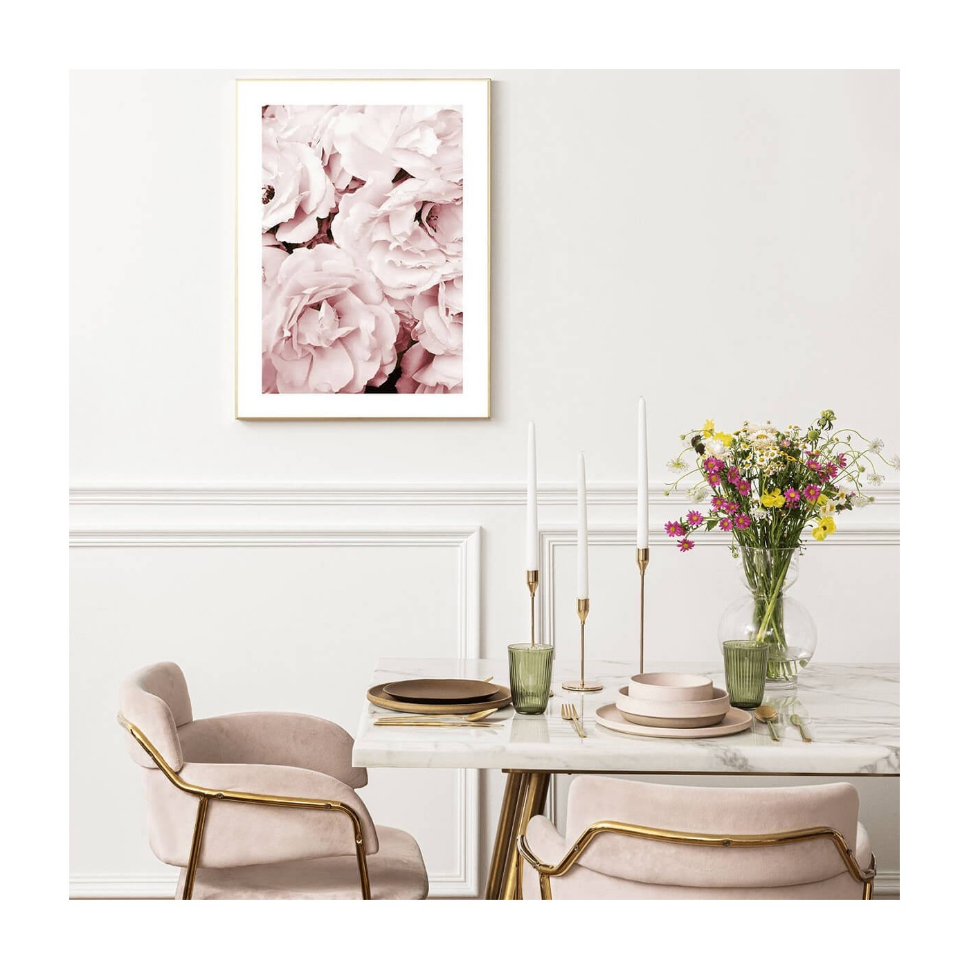 Bílá ozdobná lišta na zeď MD325 4 cm - Mardom Decor