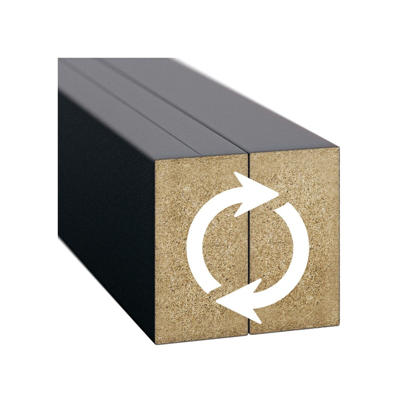 Lamele czterostronne czarne