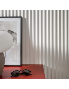 Bílý rýhovaný panel LUMIO WP002 - Mardom Decor 2