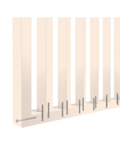 Stěna z lamel pod úhlem 55° - Béžová [30x60] 2