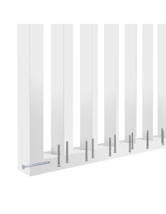 Stěna z lamel pod úhlem 55° - Bílá [30x60] 2