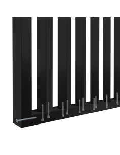 Stěna z lamel pod úhlem 55° - Černá [30x60] 2