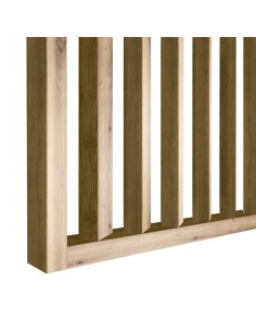 Stěna z lamel pod úhlem 55° - Artisan dub [30x60]