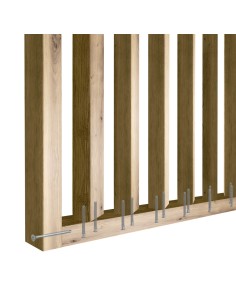 Stěna z lamel pod úhlem 55° - Artisan dub [30x60] 2