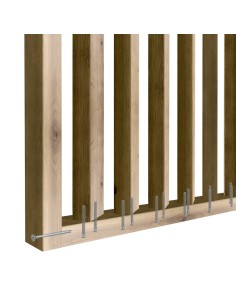 Stěna z lamel pod úhlem 55° - Wotan dub [30x60] 2